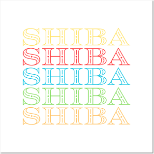 Shiba Inu Retro Posters and Art
